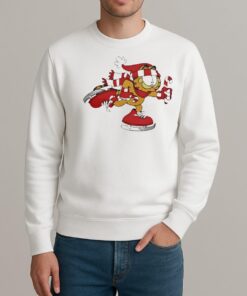 Nice The Fat Cat Santa Skating sweater