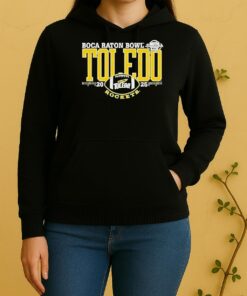 Nice Toledo Rockets 2025 Boca Raton Bowl Logo Unisex Hoodie