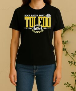 Nice Toledo Rockets 2025 Boca Raton Bowl Logo Women Shirt