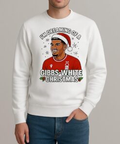 Nottm Forest Im Dreaming Of A Gibbs White Christmas sweater