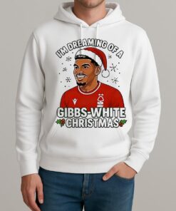 Nottm Forest Im Dreaming Of A Gibbs White Christmas Unisexhoodie