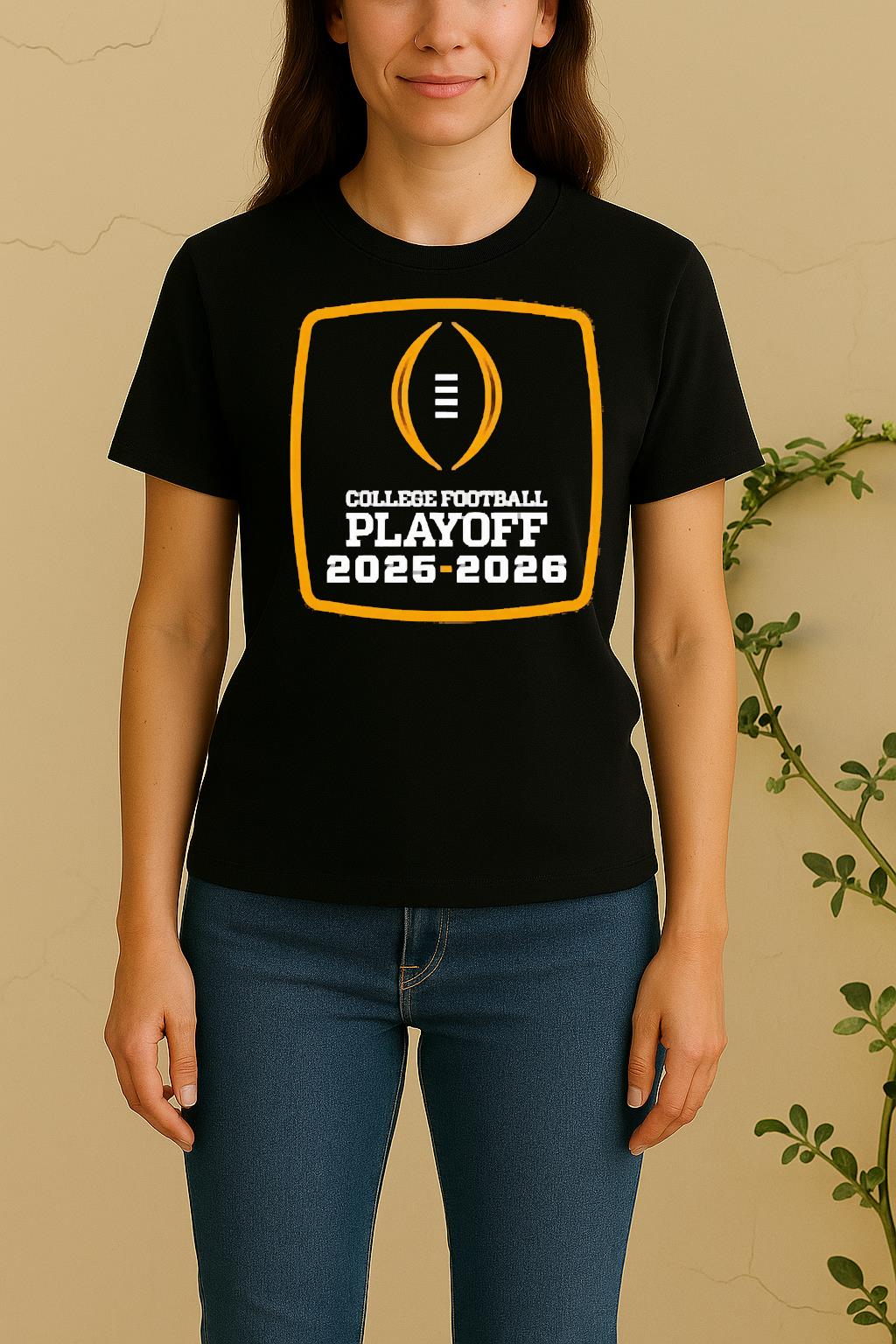 Official 2025 26 College Football Playoff Logo Women Shirt
