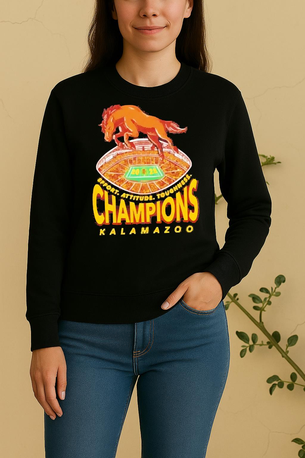 Official 2025 Kalamazoo Conference Champions Stadium Sweater