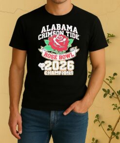 Official Alabama Crimson Tide Rose Bowl Champions 2026 Shirt