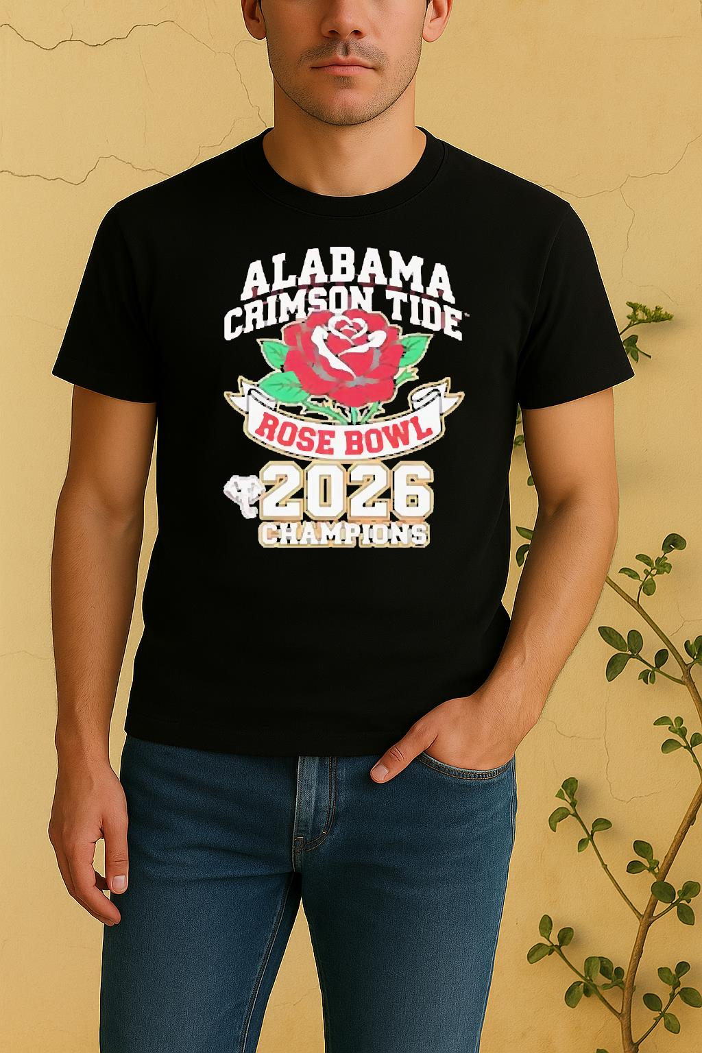 Official Alabama Crimson Tide Rose Bowl Champions 2026 Shirt by Bino Shirt – Custom Graphic T-Shirt