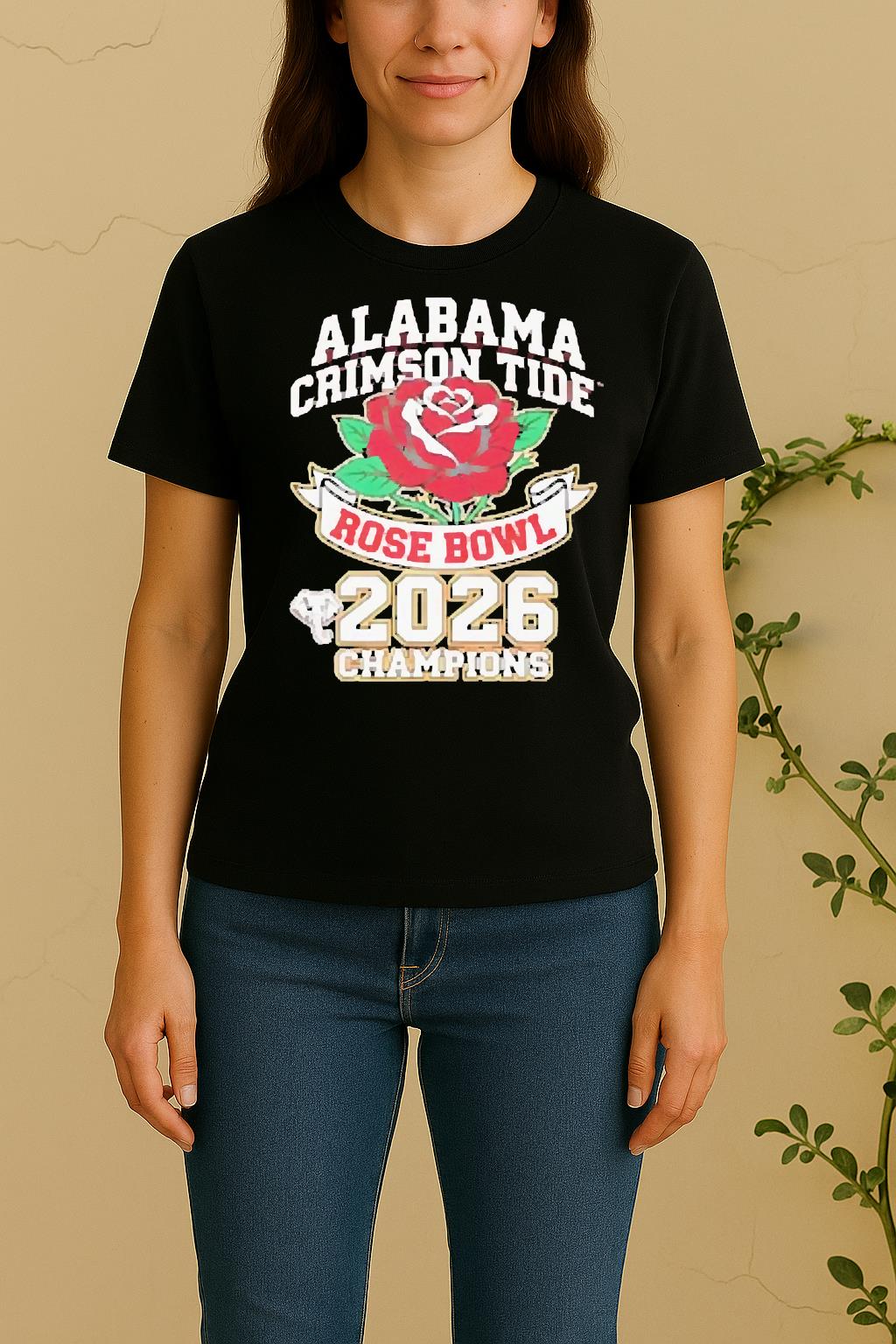 Official Alabama Crimson Tide Rose Bowl Champions 2026 Women Shirt