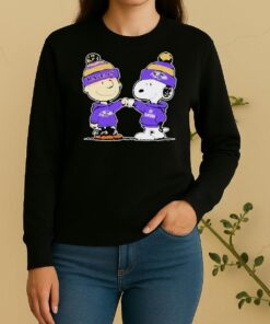 Official Baltimore Ravens Snoopy And Charlie Brown Best Friends Sweater