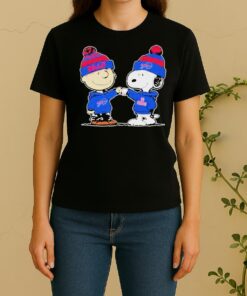 Official Buffalo Bills Snoopy And Charlie Brown Best Friends Women Shirt
