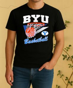 Official Byu Cougars Basketball Retro Swish Shirt