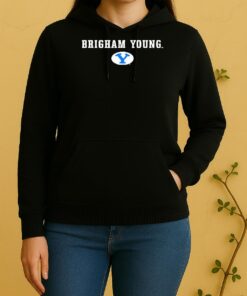 Official Byu Cougars Brigham Young Wordmark Unisex Hoodie