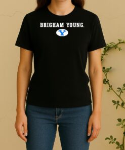 Official Byu Cougars Brigham Young Wordmark Women Shirt
