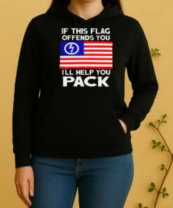 Official If This Flag Offends You Ill Help You Pack Flag Music Lover Unisex Hoodie
