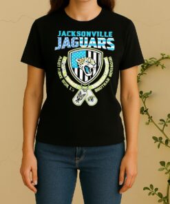 Official Jacksonville Jaguars Football Strength Built Like American Military Brotherhood Women Shirt