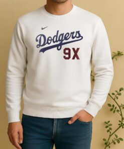 Official Los Angeles Dodgers Nike 9X Champs Sweater