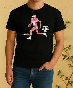 Official Marcel Reed Superstar Pose Running Texas Am Aggies Shirt