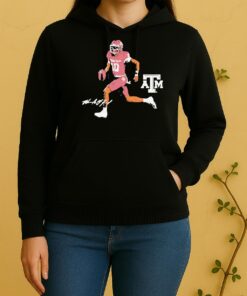 Official Marcel Reed Superstar Pose Running Texas Am Aggies Unisex Hoodie