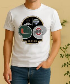 Official Miami Vs Ohio State Playoff Quarterfinal 2025 Goodyear Cotton Bowl Shirt