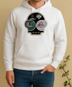 Official Miami Vs Ohio State Playoff Quarterfinal 2025 Goodyear Cotton Bowl Unisex Hoodie