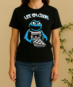 Official Myron Gaines Wearing Let Em Cook Monster Cookies Women Shirt