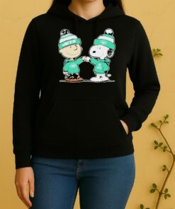 Official New York Jets Snoopy And Charlie Brown Best Friends Unisex Hoodie