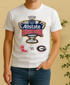 Official Ole Miss Rebels Vs Georgia Bulldogs 2026 Allstate Sugar Bowl Shirt