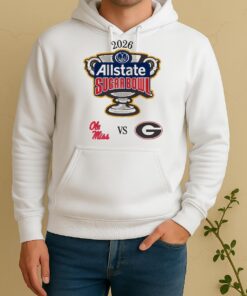 Official Ole Miss Rebels Vs Georgia Bulldogs 2026 Allstate Sugar Bowl Unisex Hoodie