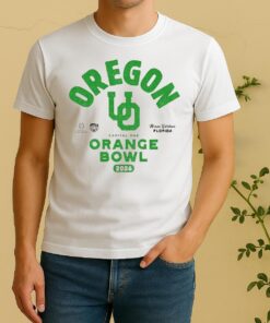 Official Oregon Ducks 2026 Capital One Orange Bowl Bound Cfp Shirt