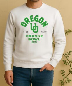 Official Oregon Ducks 2026 Capital One Orange Bowl Bound Cfp Sweater