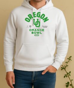 Official Oregon Ducks 2026 Capital One Orange Bowl Bound Cfp Unisex Hoodie