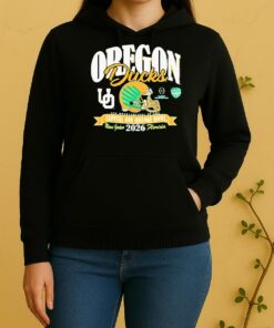 Official Oregon Ducks College Football Playoff 2026 Orange Bowl Unisex Hoodie