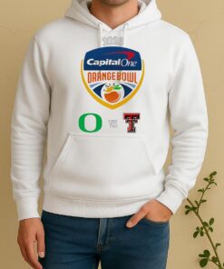 Official Oregon Ducks Vs Texas Tech Red Raiders 2026 One Orange Bowl Cfp Quarterfinal Hard Rock Stadium Miami Gardens Fl January 1 2026 Unisex Hoodie