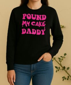 Official Pound My Cake Daddy Melting Letter Meme Sweater