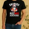 Official Rizz Christmas Santa 6 7 Xmas Skibidi Rizzmas Shirt