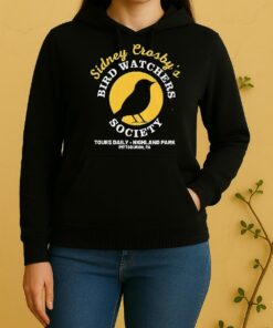Official Sidney Crosby Pittsburgh Penguins Nhl Bird Watchers Society Tours Daily Highland Park Unisex Hoodie