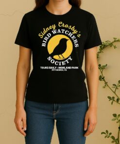 Official Sidney Crosby Pittsburgh Penguins Nhl Bird Watchers Society Tours Daily Highland Park Women Shirt