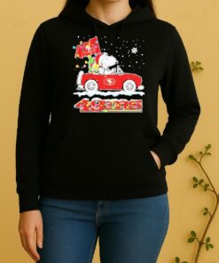 Official Snoopy Car San Francisco 49Ers Christmas Unisex Hoodie