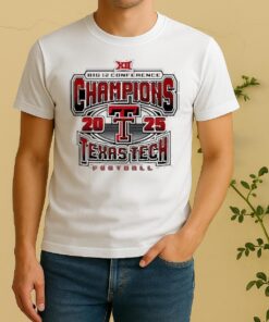 Official Texas Tech Red Raiders 2025 2026 Big 12 Champs Grid Iron Shirt