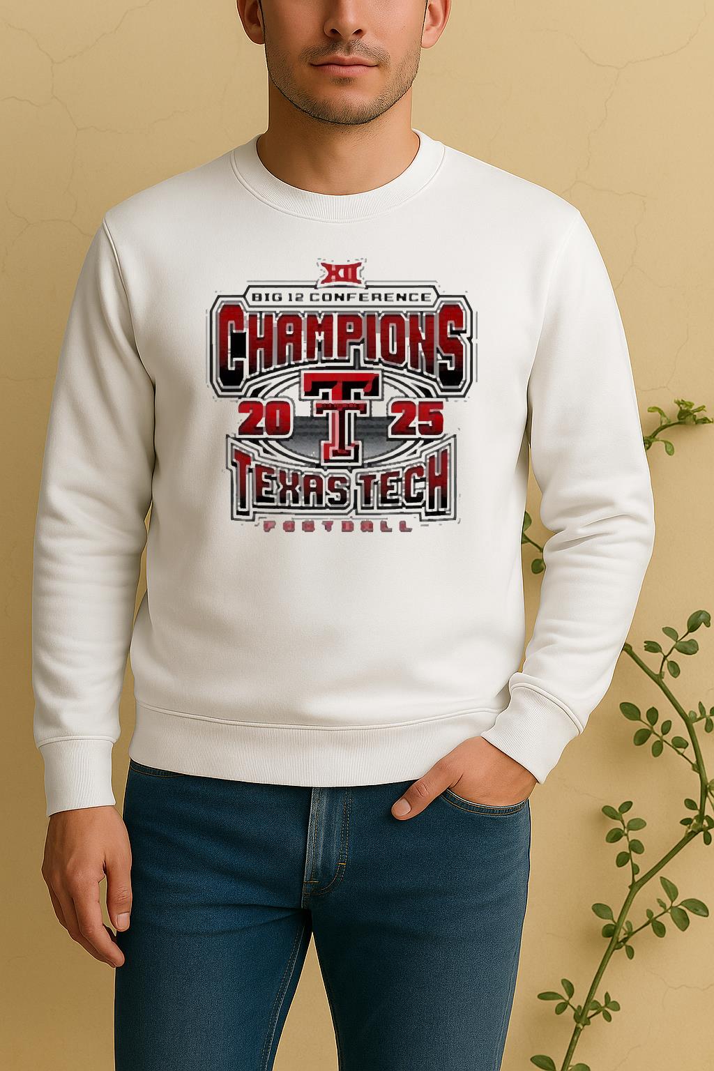 Official Texas Tech Red Raiders 2025 2026 Big 12 Champs Grid Iron Sweater