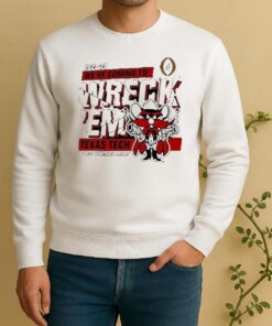 Official Texas Tech Red Raiders 2025 2026 Cfp Were Coming To Wreckem Shatter Sweater