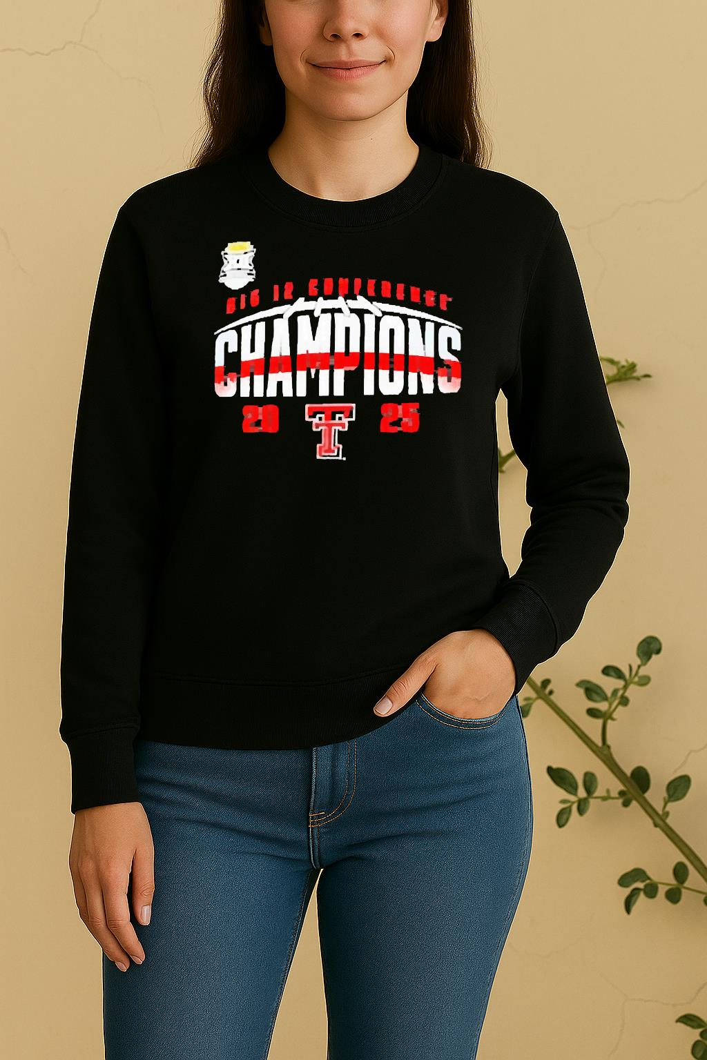 Official Texas Tech Red Raiders 2025 Big 12 Football Champions Endzone Speed Sweater