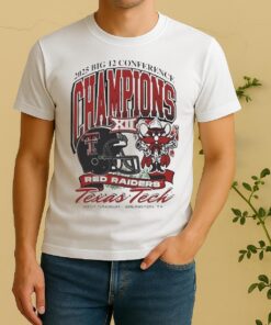 Official Texas Tech Red Raiders 2025 Big 12 Football Champions Mascoshirt