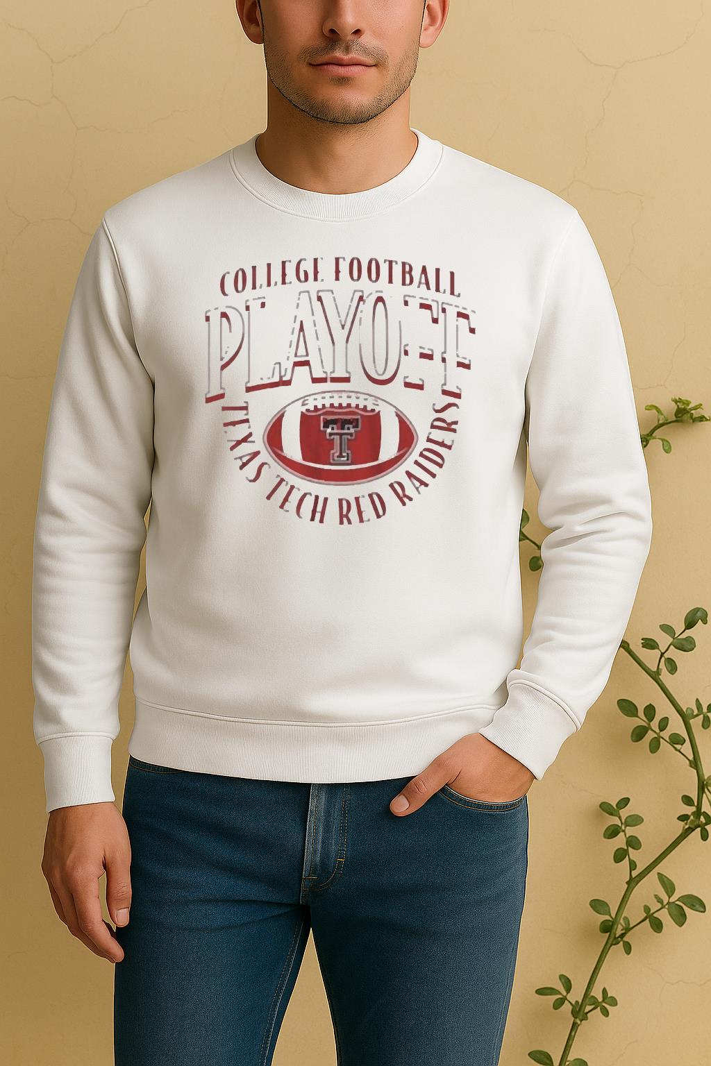 Official Texas Tech Red Raiders 2025 Cfb Playoff Curve Sweater