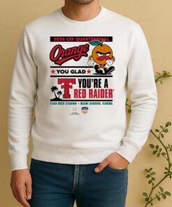 Official Texas Tech Red Raiders 2025 Cfp Capital One Orange Bowl Orange You Glad Miami Gardens Florida Sweater