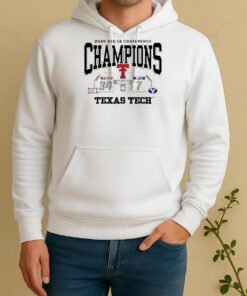 Official Texas Tech Red Raiders Vs Byu Cougars 2025 Big 12 Conference Champions Unisex Hoodie