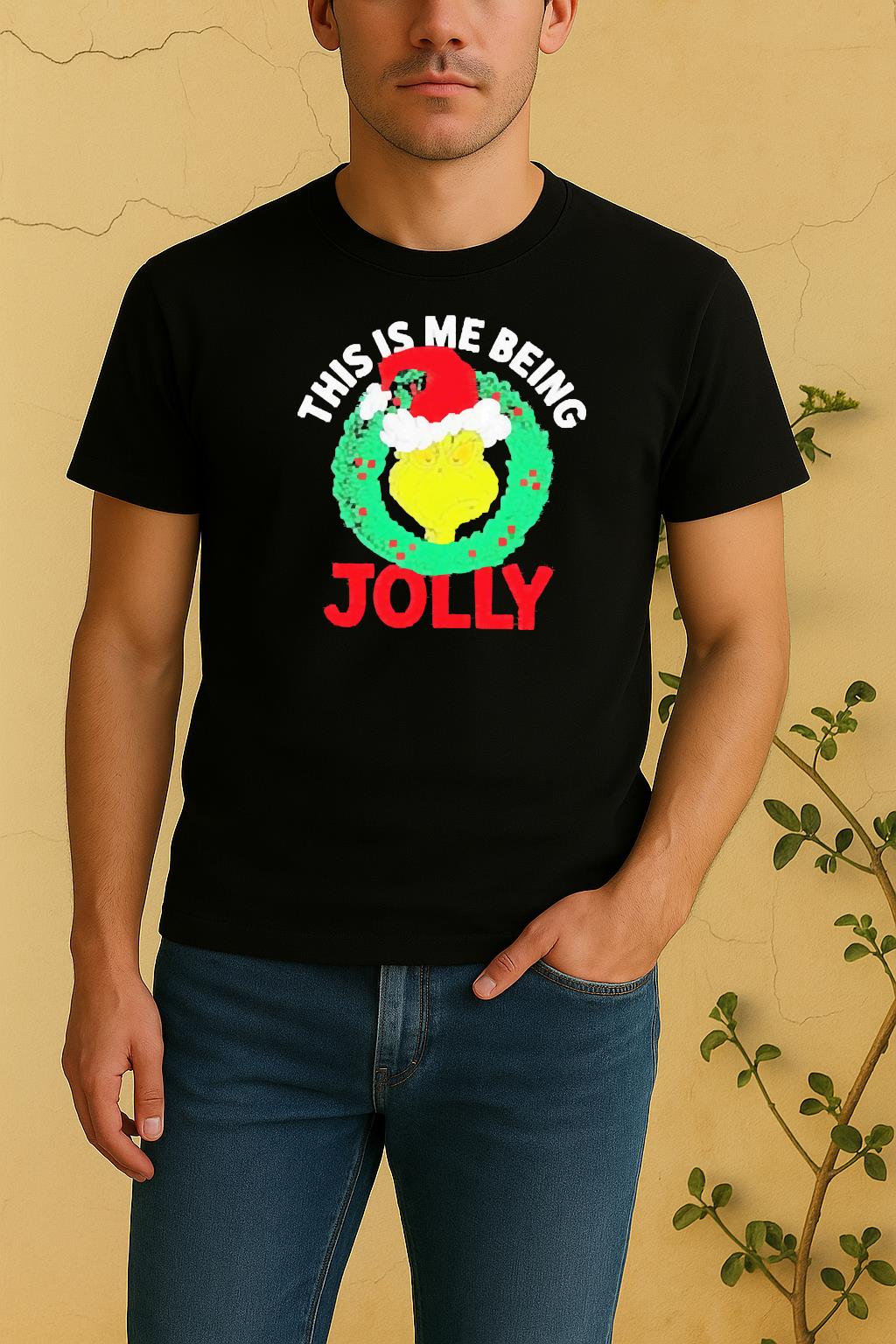 Official The Grinch This Is Me Being Jolly Christmas Shirt