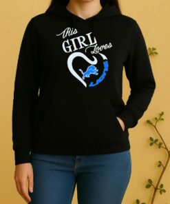 Official This Girl Loves Detroit Lions Unisex Hoodie