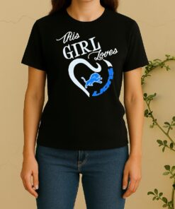 Official This Girl Loves Detroit Lions Women Shirt