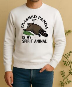 Official Trashed Panda Is My Spirit Animal Racoon Meme Sweater