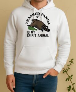 Official Trashed Panda Is My Spirit Animal Racoon Meme Unisex Hoodie