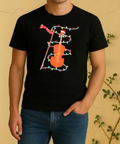 Official Violin Christmas Lights Shirt
